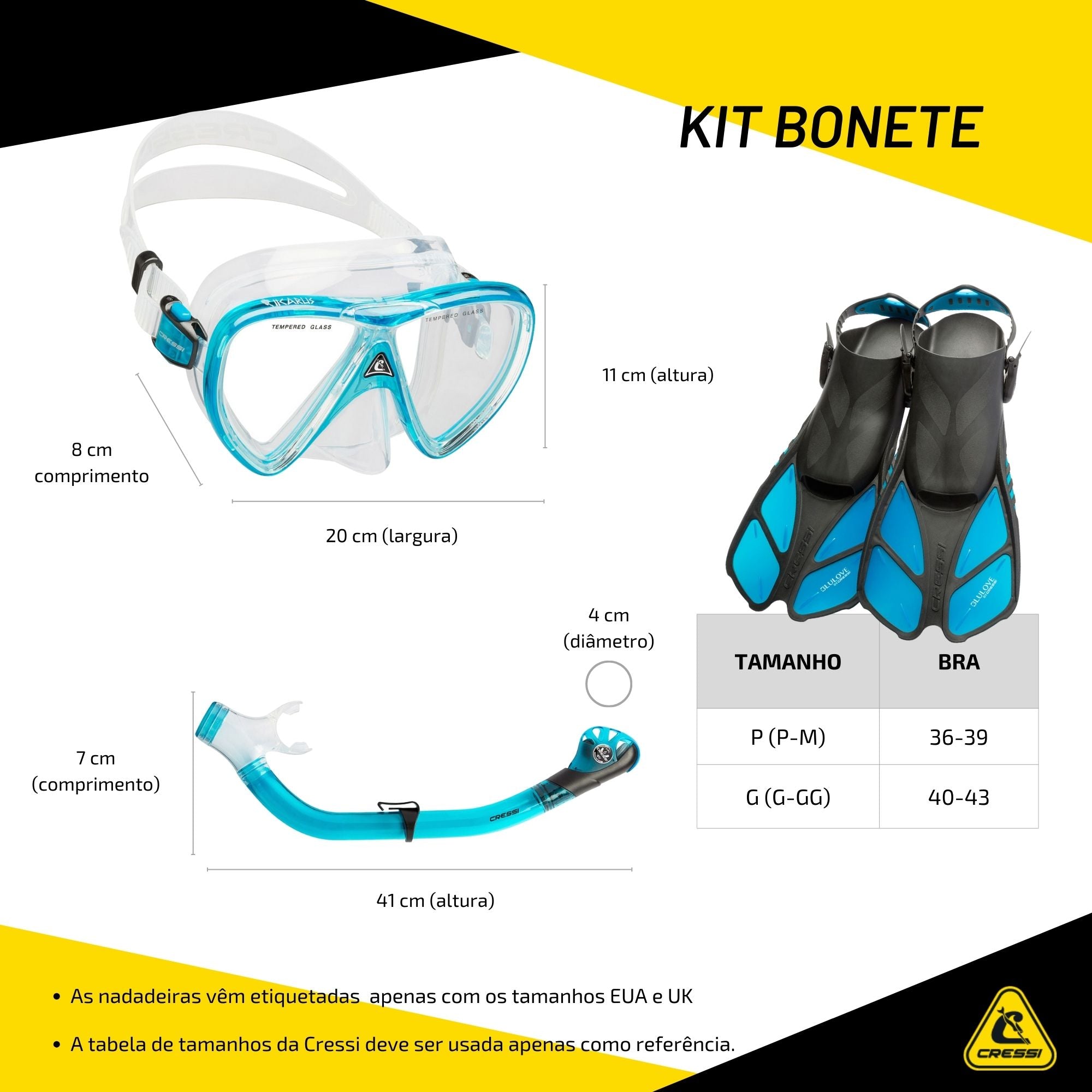 Kit Cressi Bonete