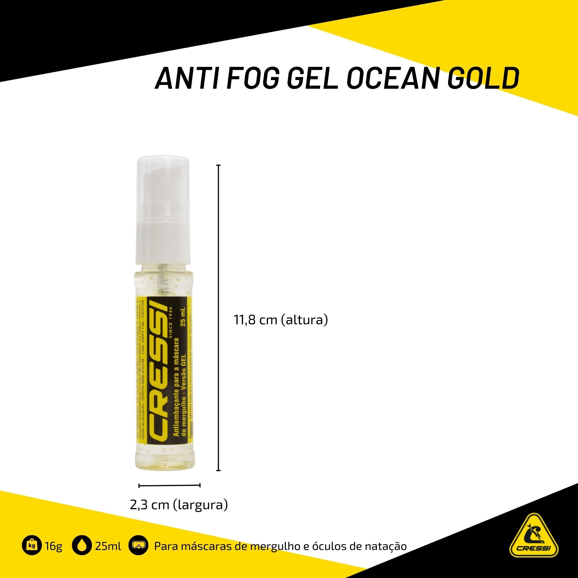 Anti Fog Gel Cressi Ocean Gold