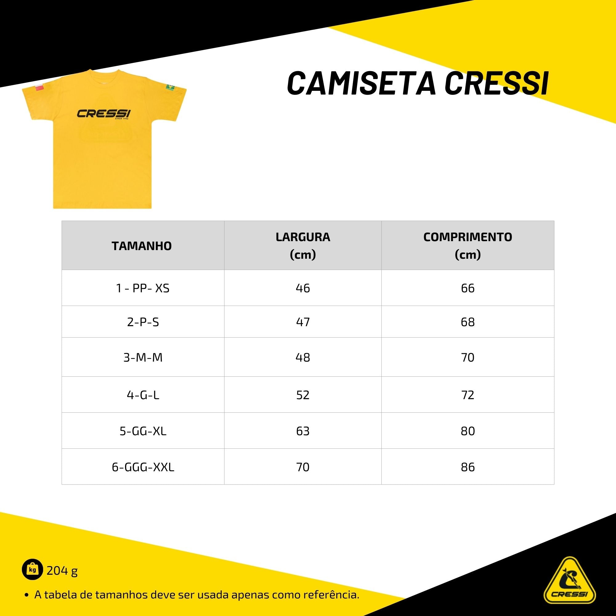 Camiseta Cressi Azul