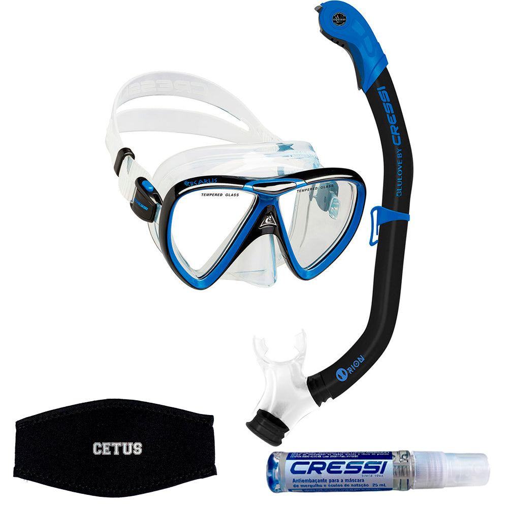 Kit Cressi Ikarus & Dry & Anti-Fog & Strap