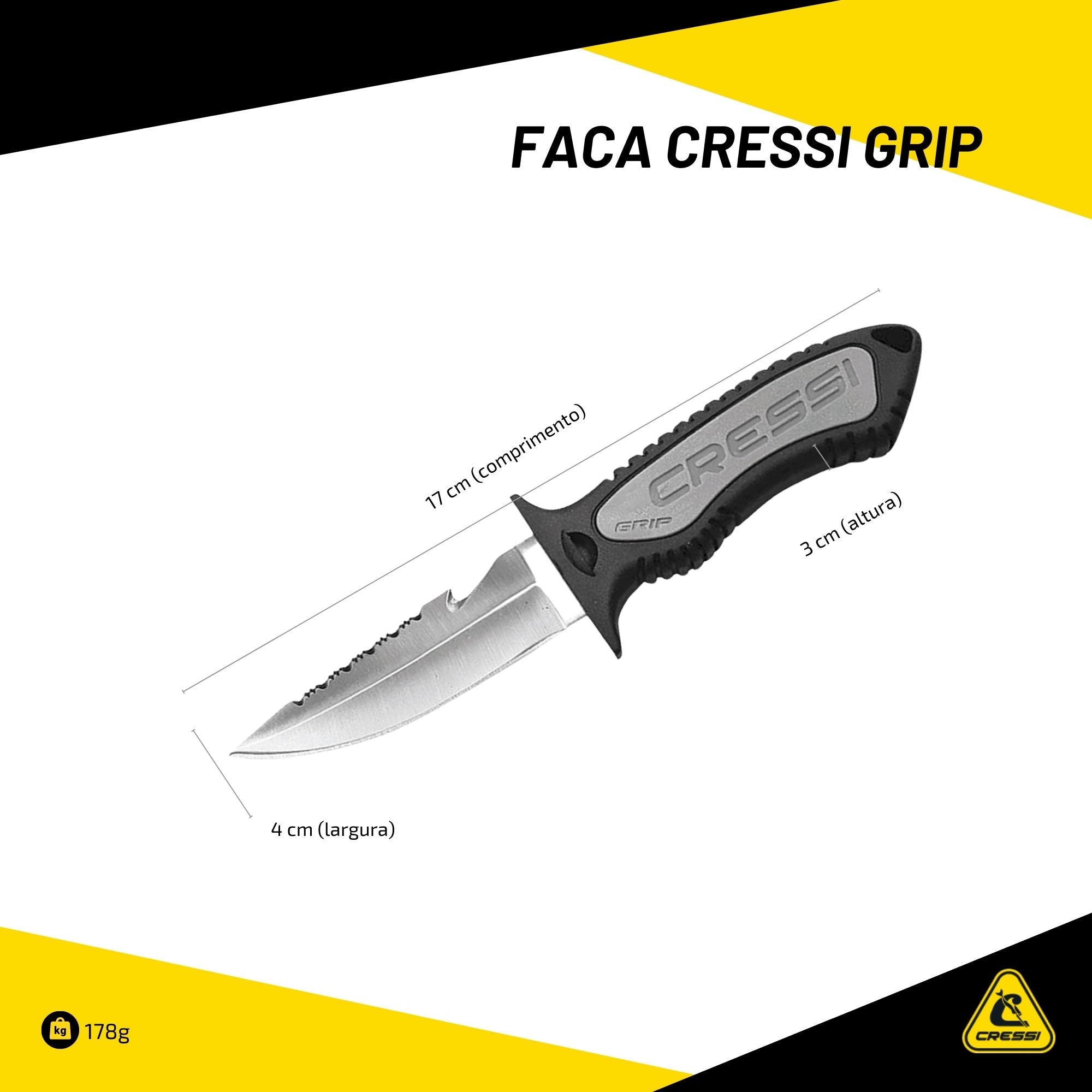 Faca Cressi Grip