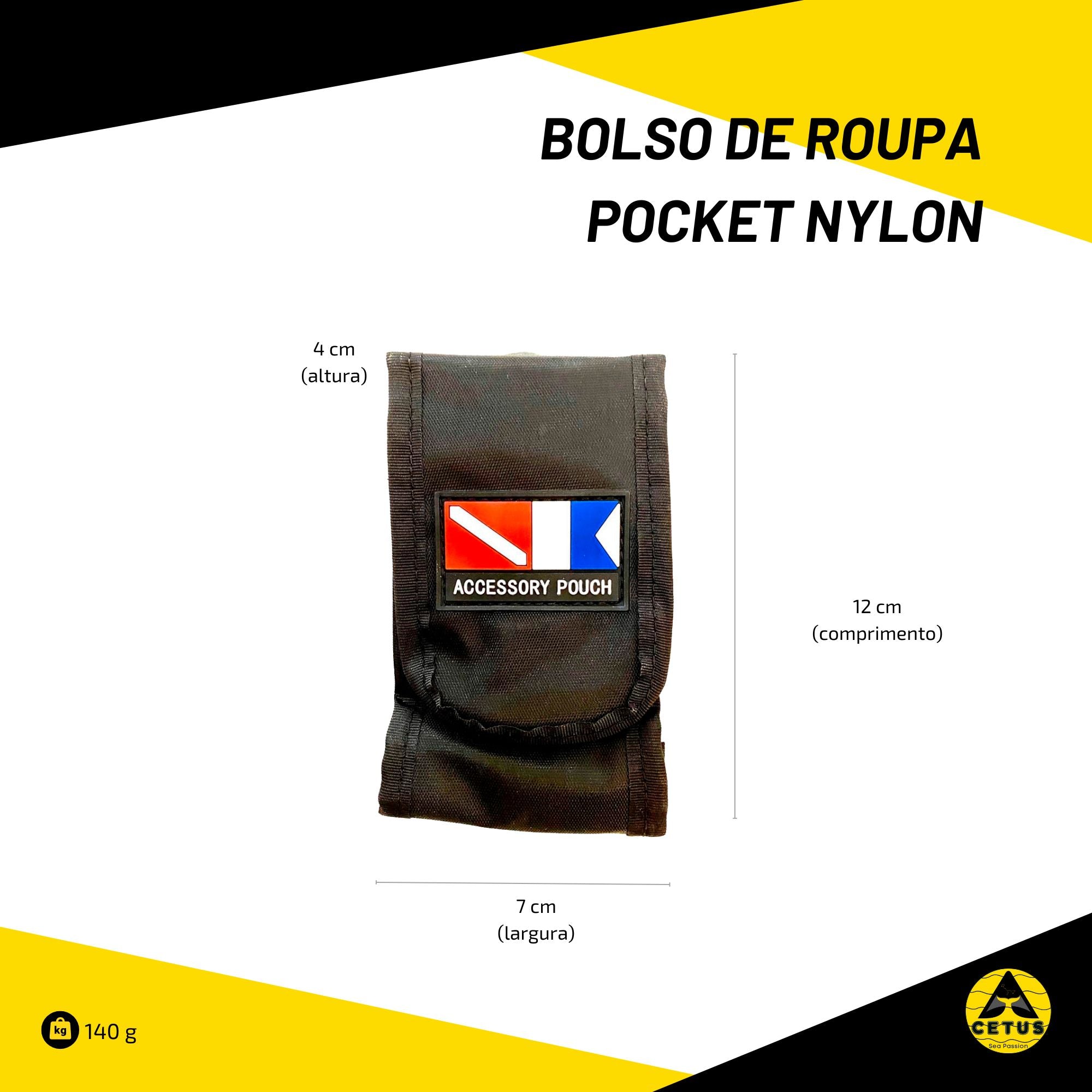 Bolso de Roupa Cetus Pocket Nylon