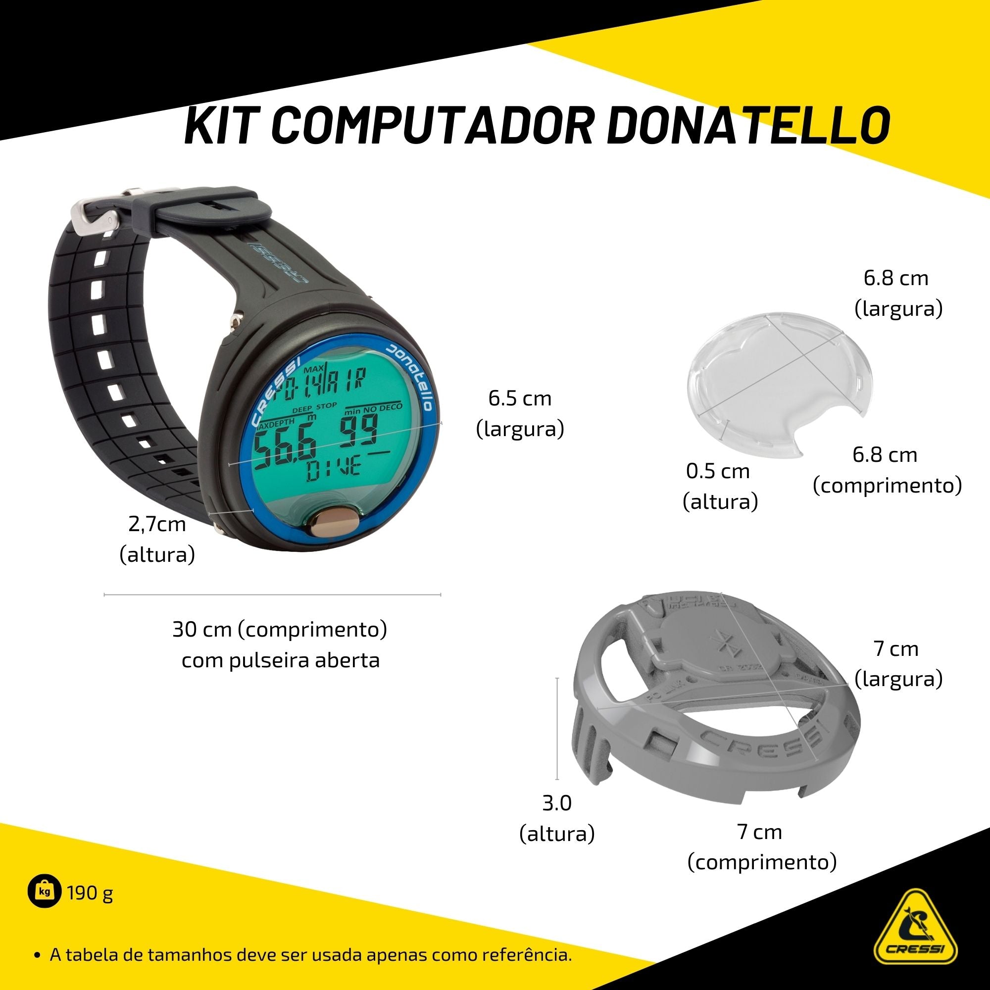 Kit Computador Cressi Donatello