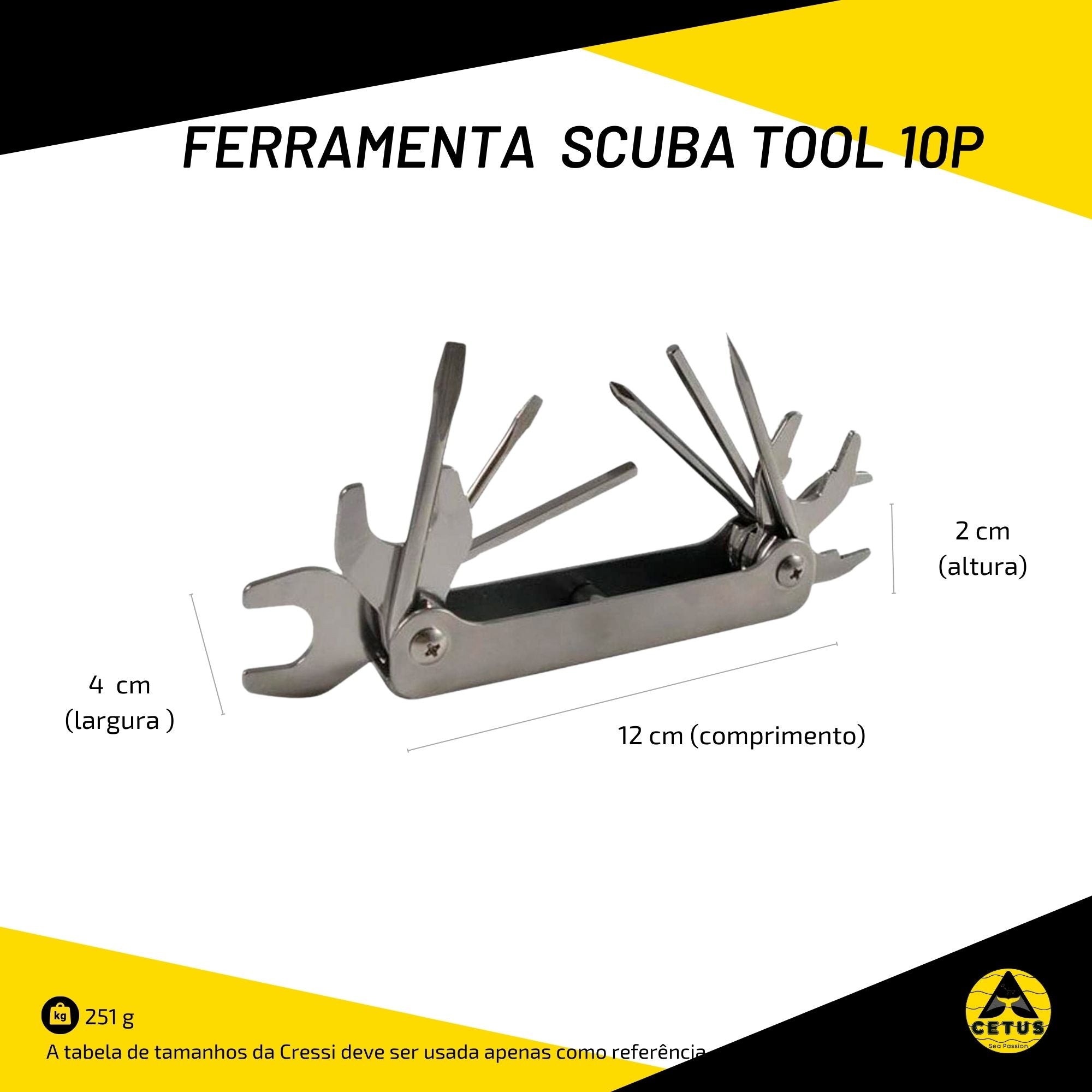 Ferramenta Cetus Scuba Tool 10P