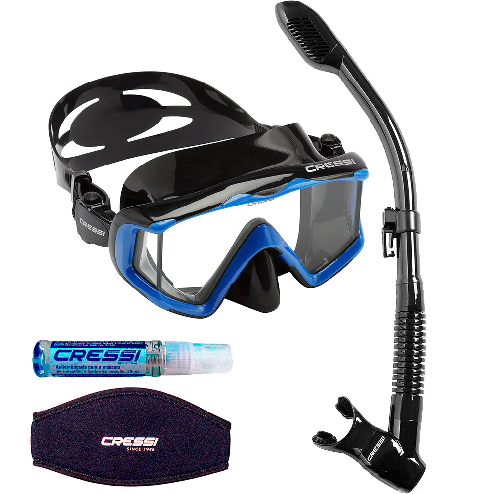 Kit Cressi Pano 3 & Dry & Anti-Fog & Strap