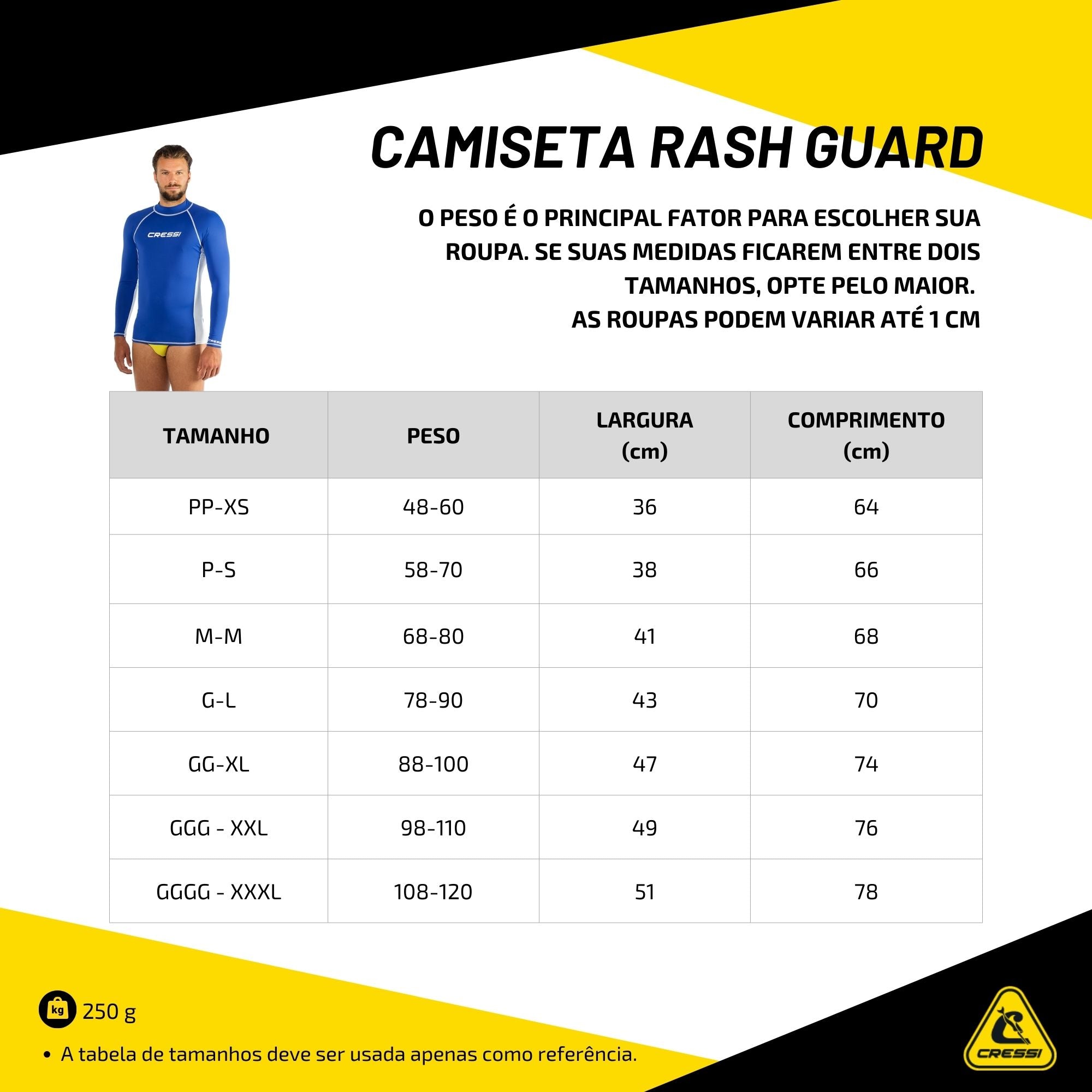 Camiseta Cressi Rash Guard