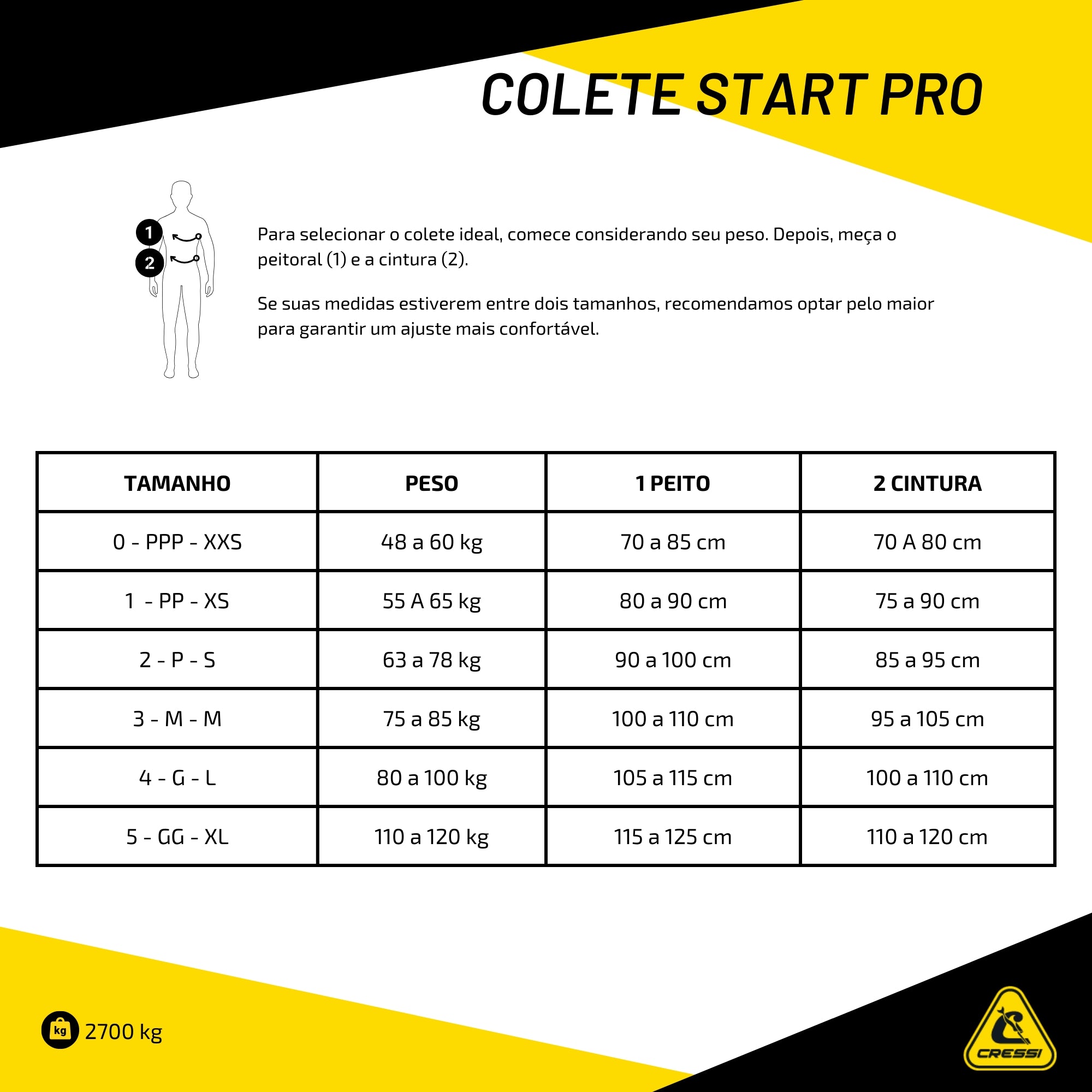 Colete Cressi Start Pro