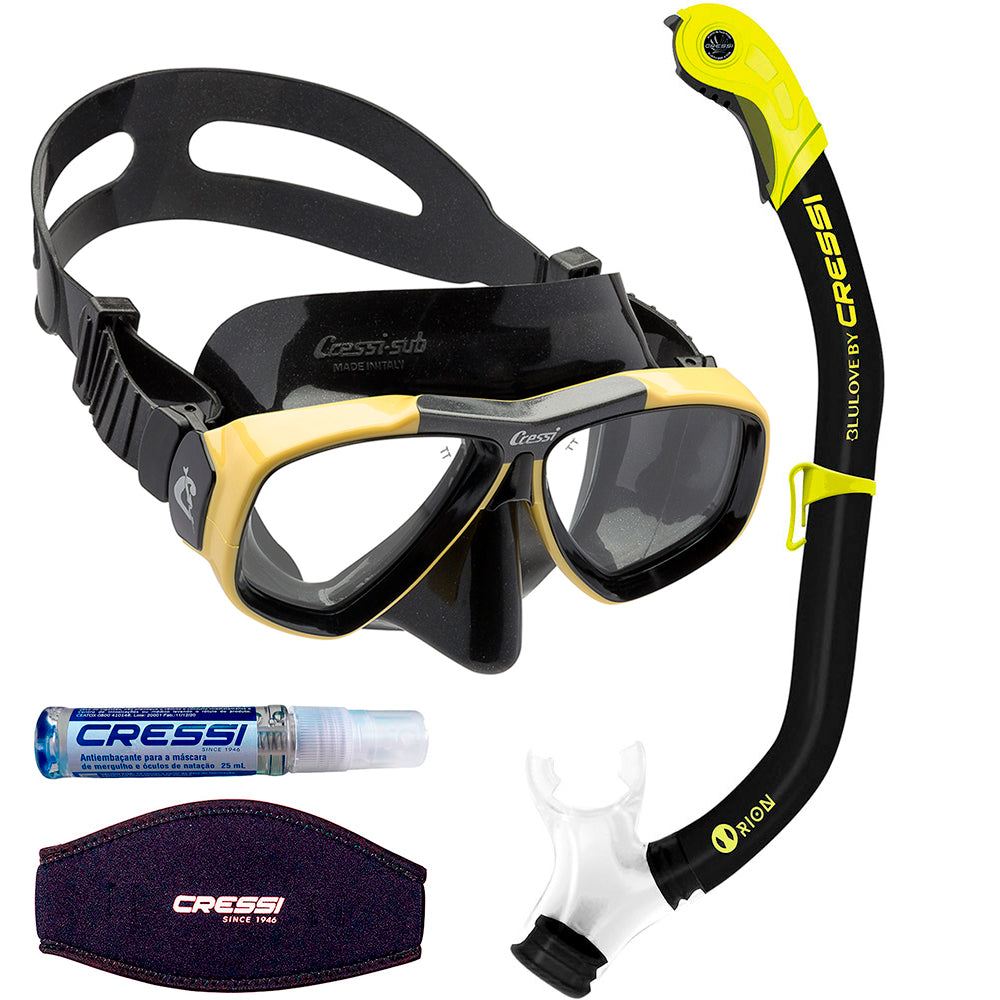 Kit Cressi Focus & Dry & Anti-Fog & Strap