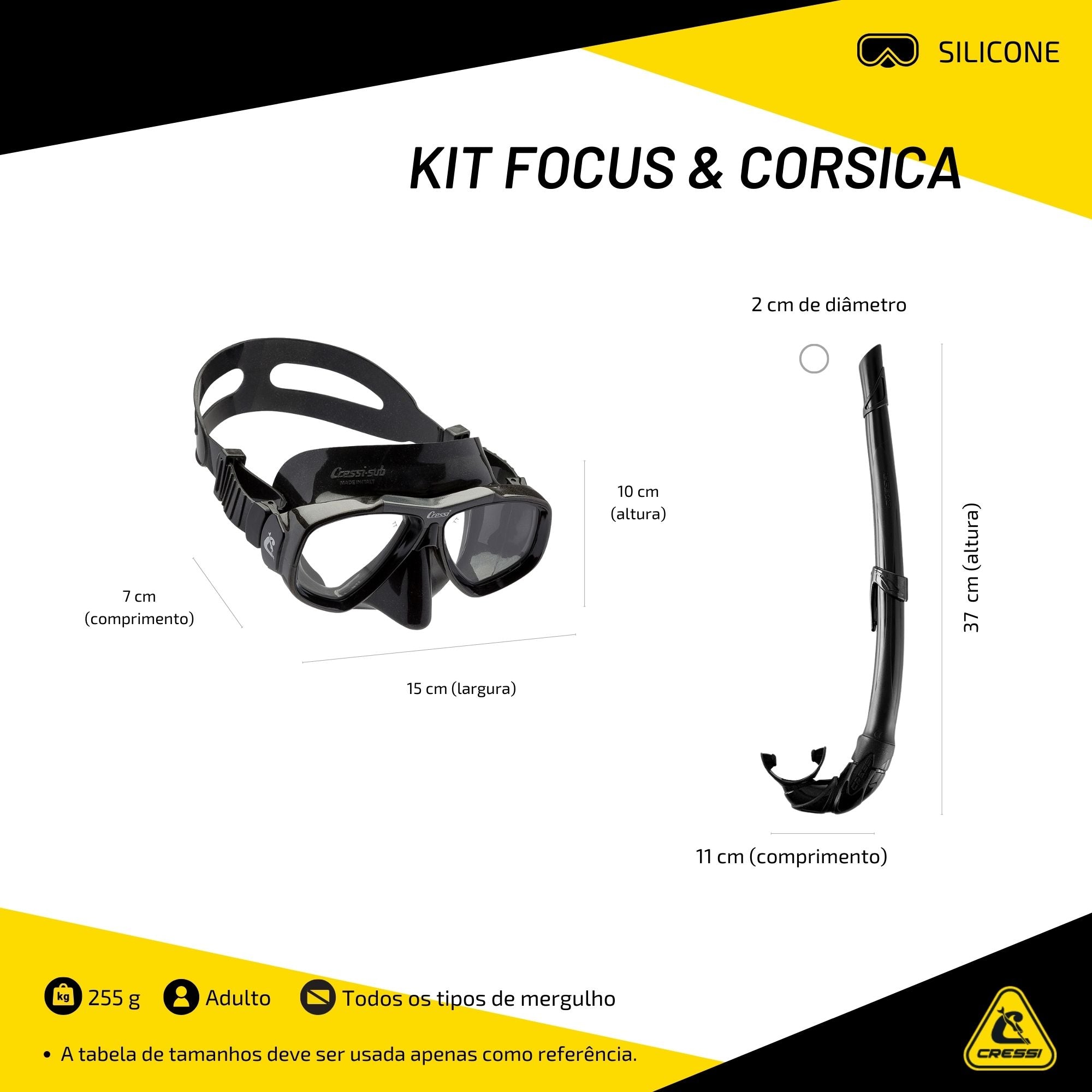 Kit Cressi Focus & Corsica