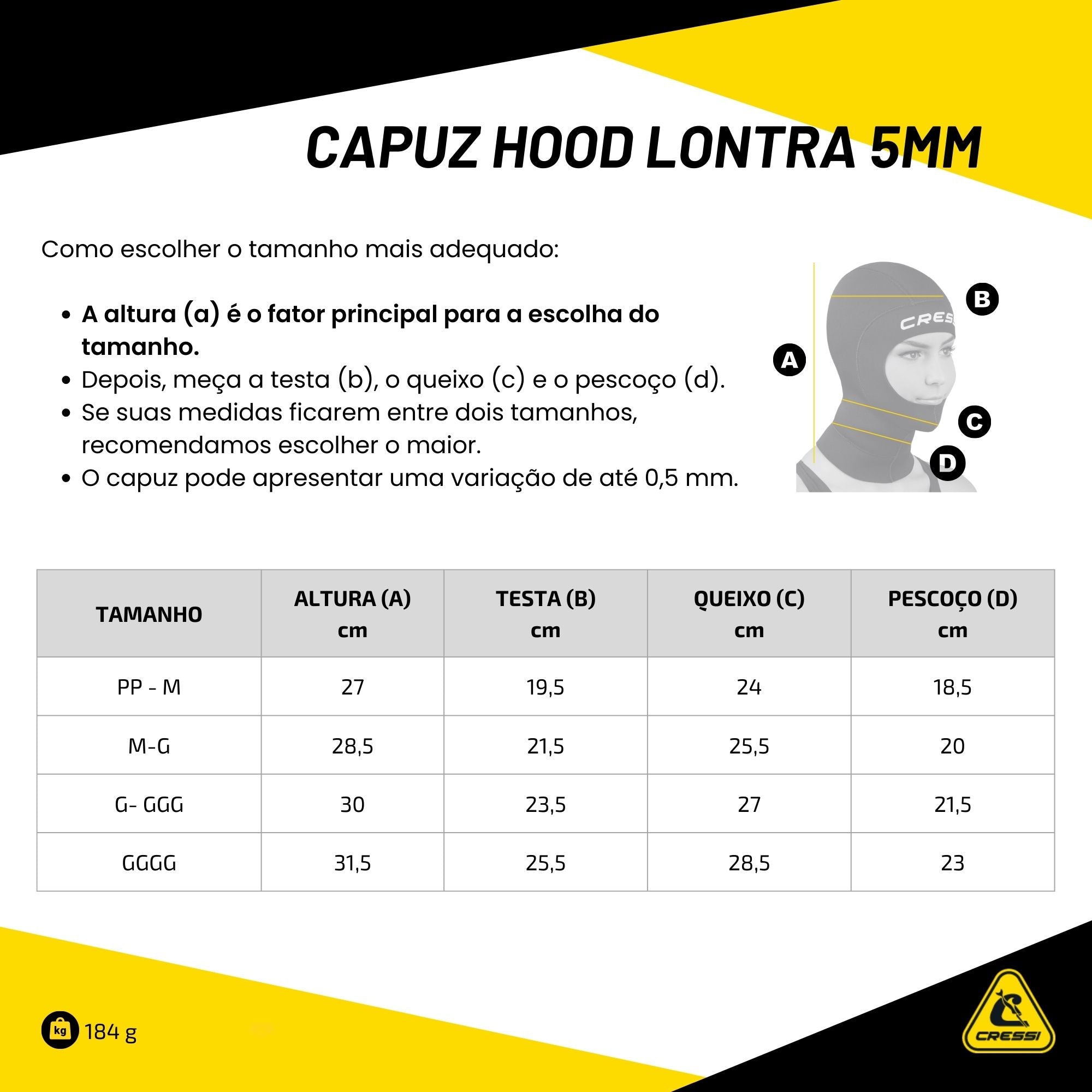 Capuz Cressi Hood Lontra 5mm