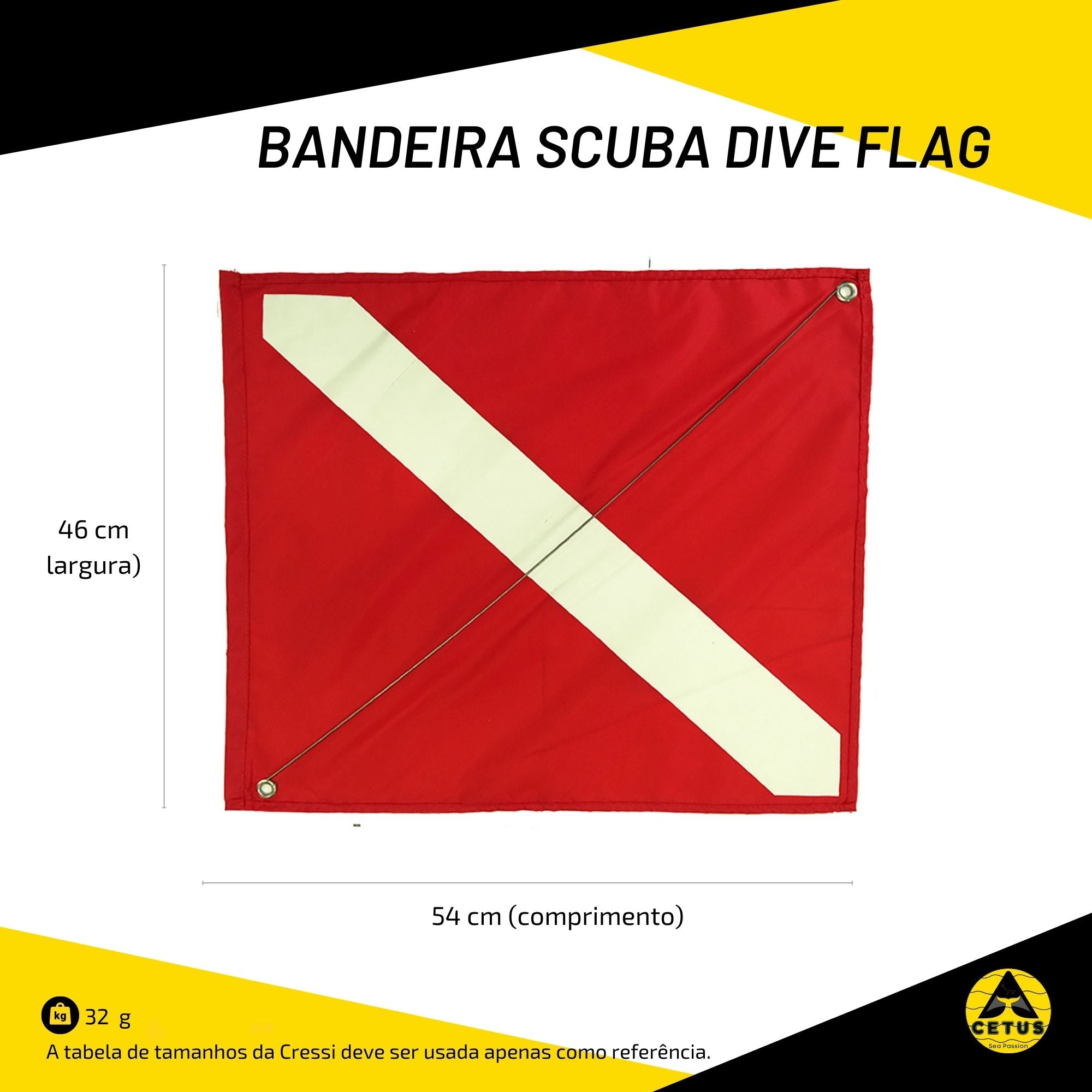 Bandeira Cetus Scuba Dive Flag