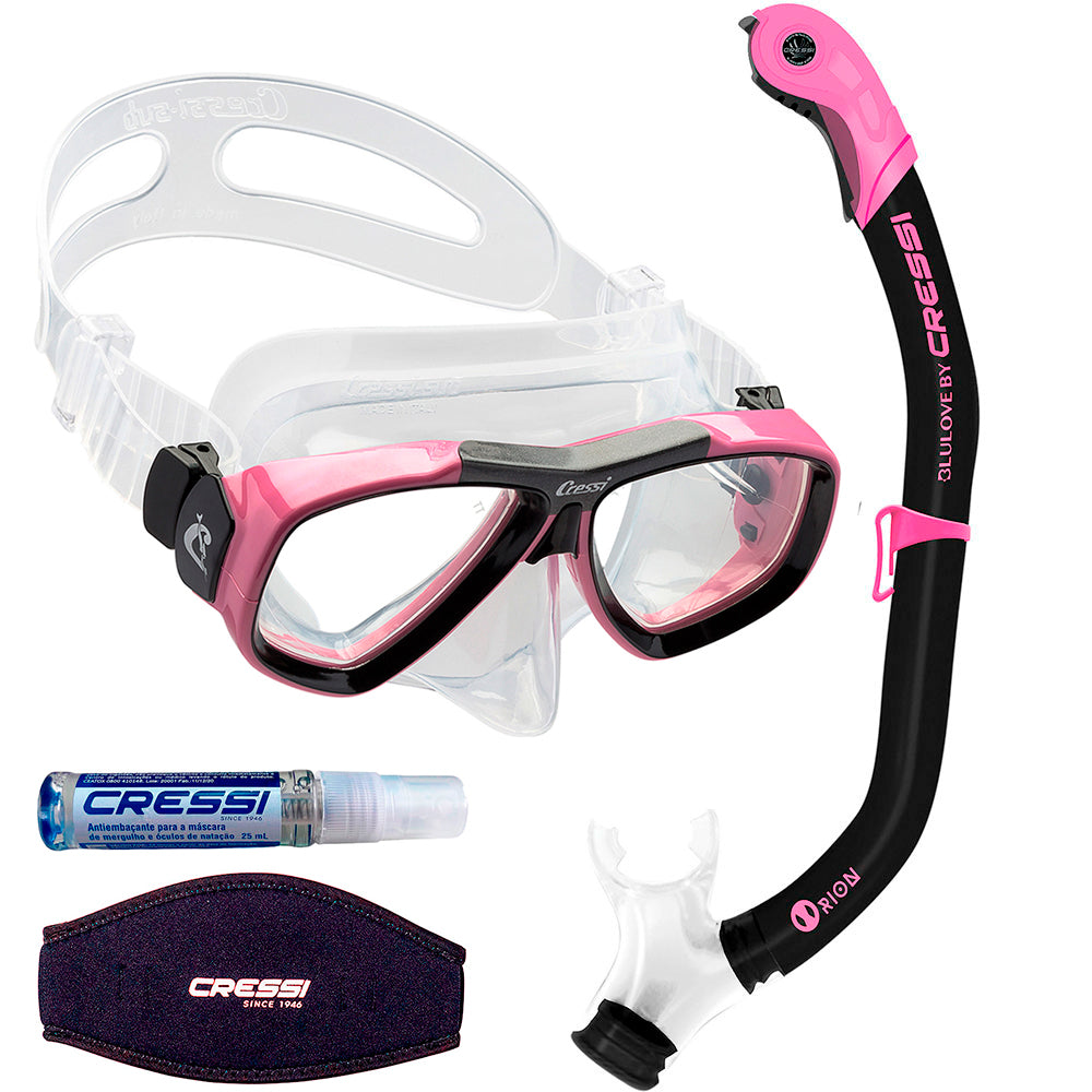 Kit Cressi Focus & Dry & Anti-Fog & Strap