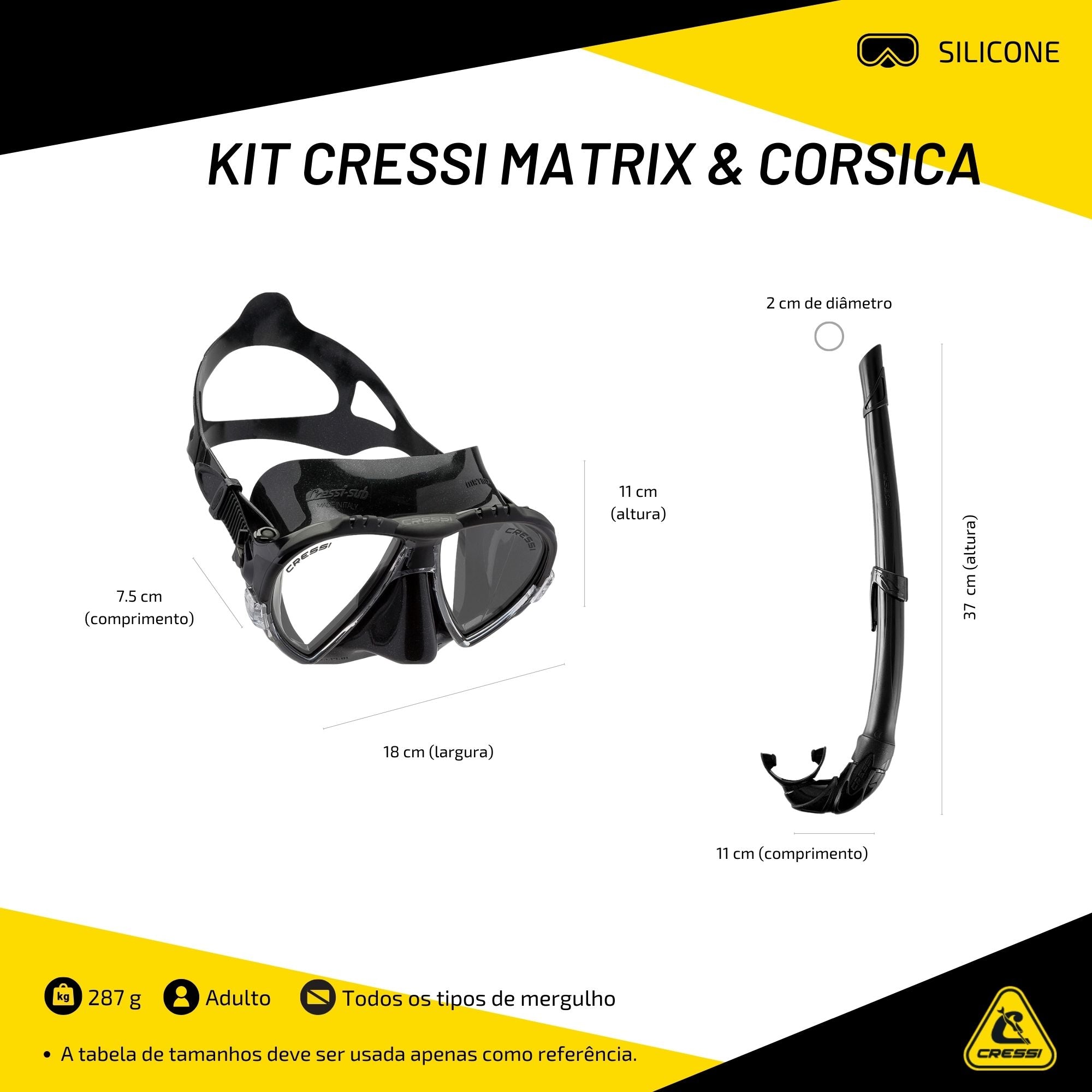 Kit Cressi Matrix & Corsica