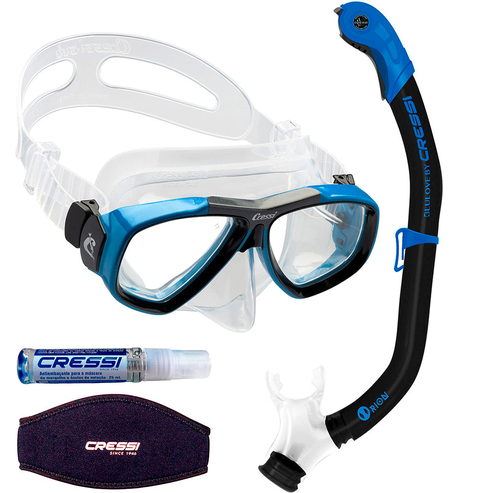 Kit Cressi Focus & Dry & Anti-Fog & Strap