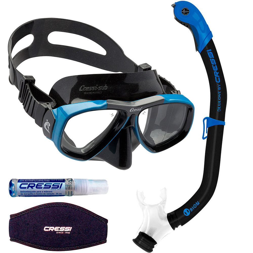 Kit Cressi Focus & Dry & Anti-Fog & Strap