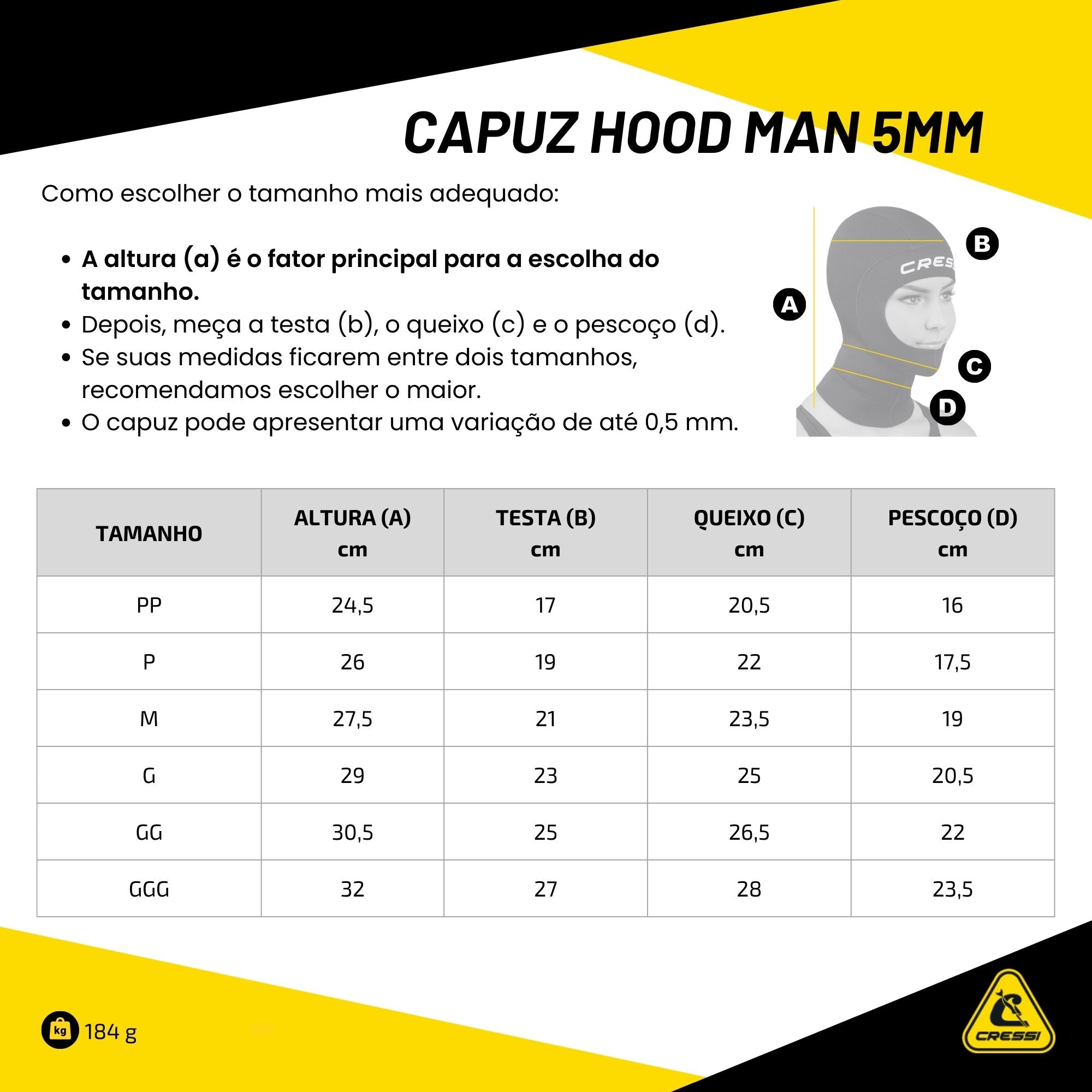 Capuz Cressi Hood Man 5mm