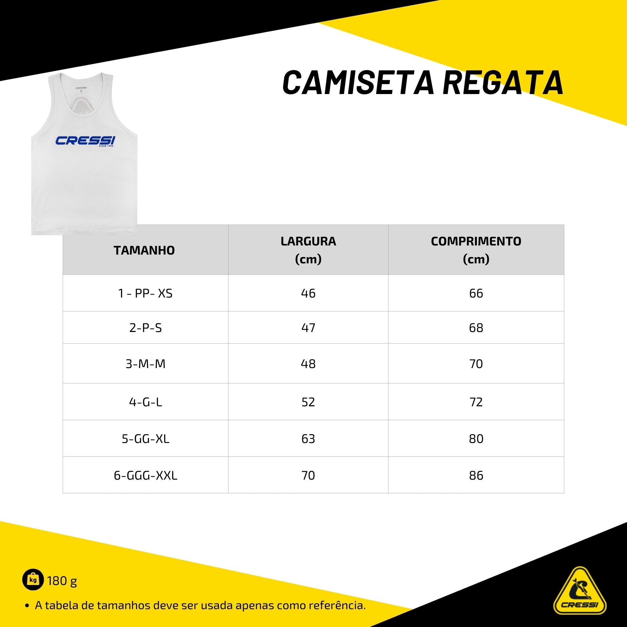 Camiseta Cressi Regata Branco