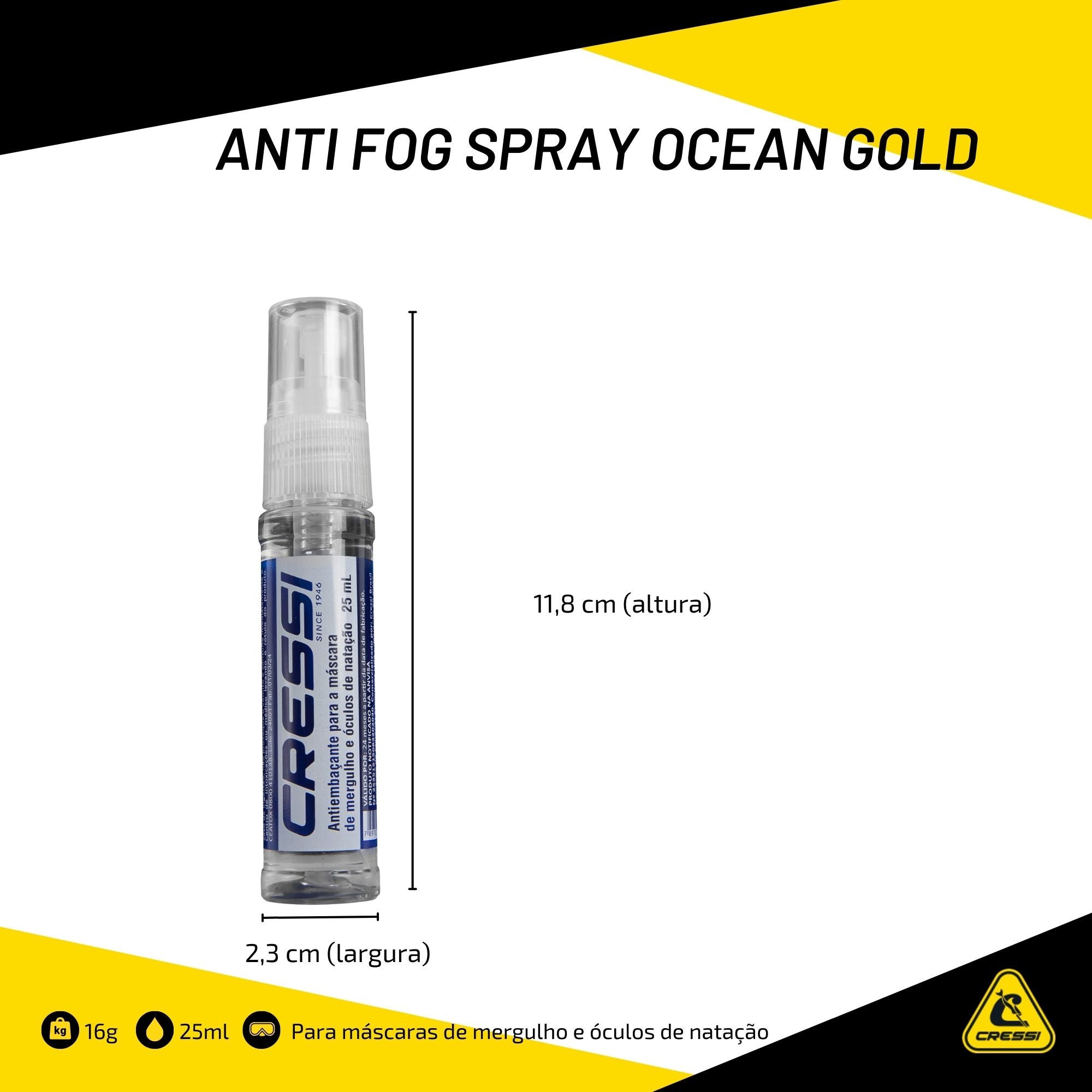 Anti Fog Spray Cressi Ocean Gold