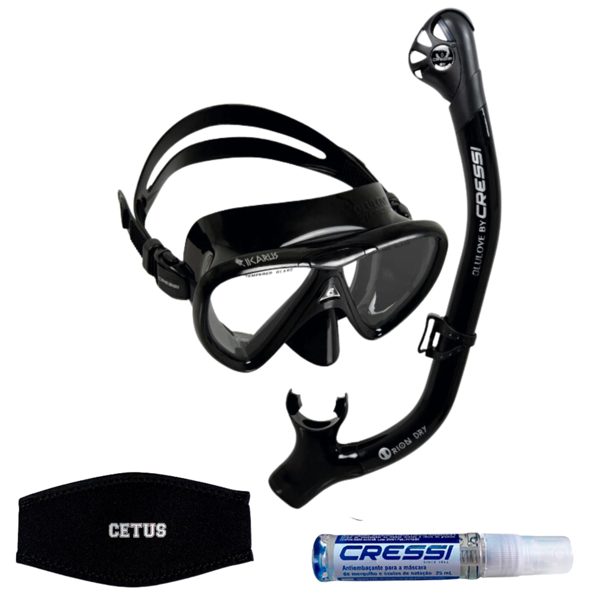 Kit Cressi Ikarus & Dry & Anti-Fog & Strap