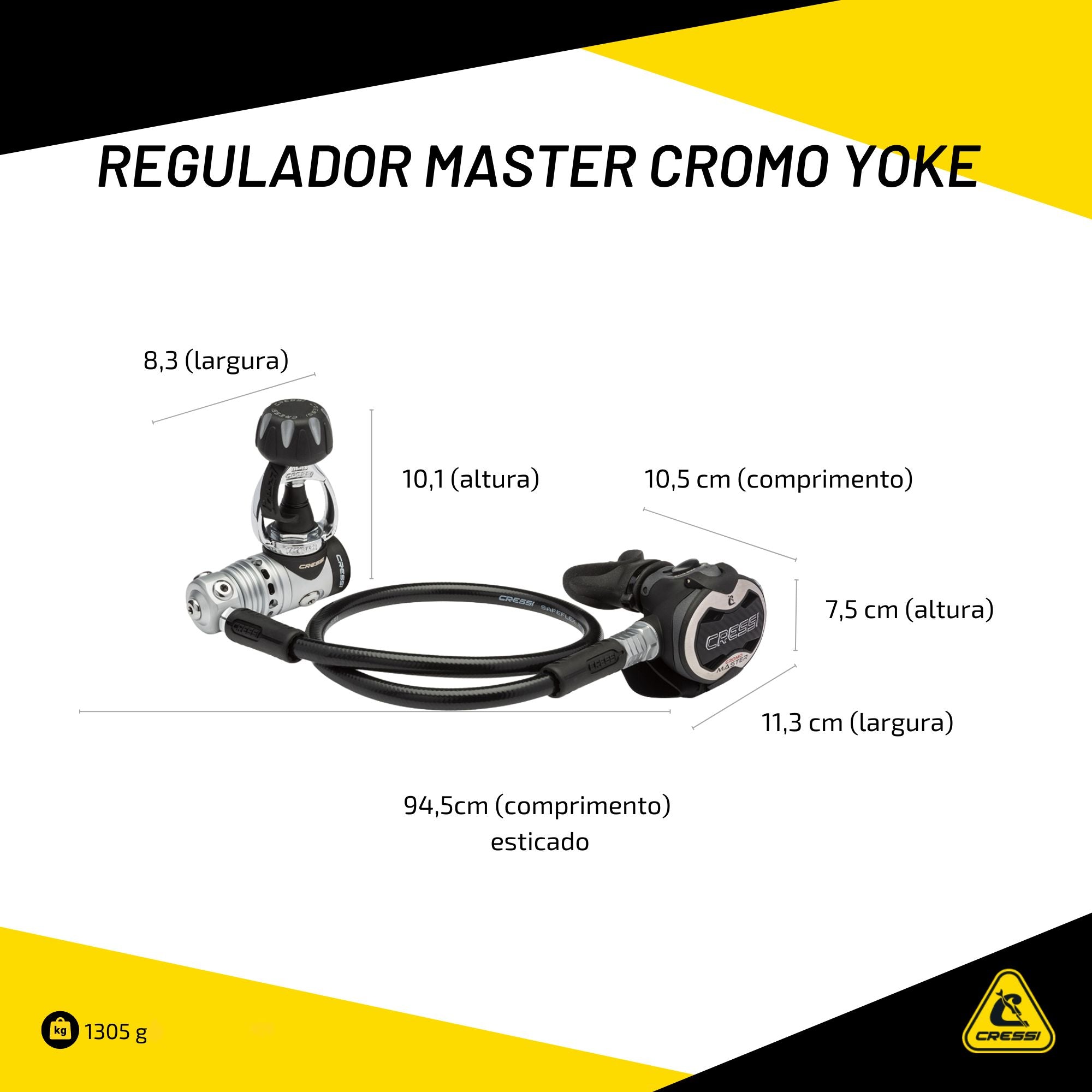 Regulador Cressi AC25 Master Cromo Yoke