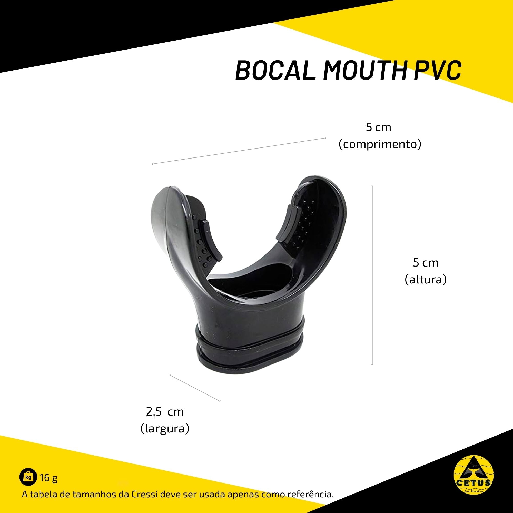 Bocal Cetus Mouth Pvc