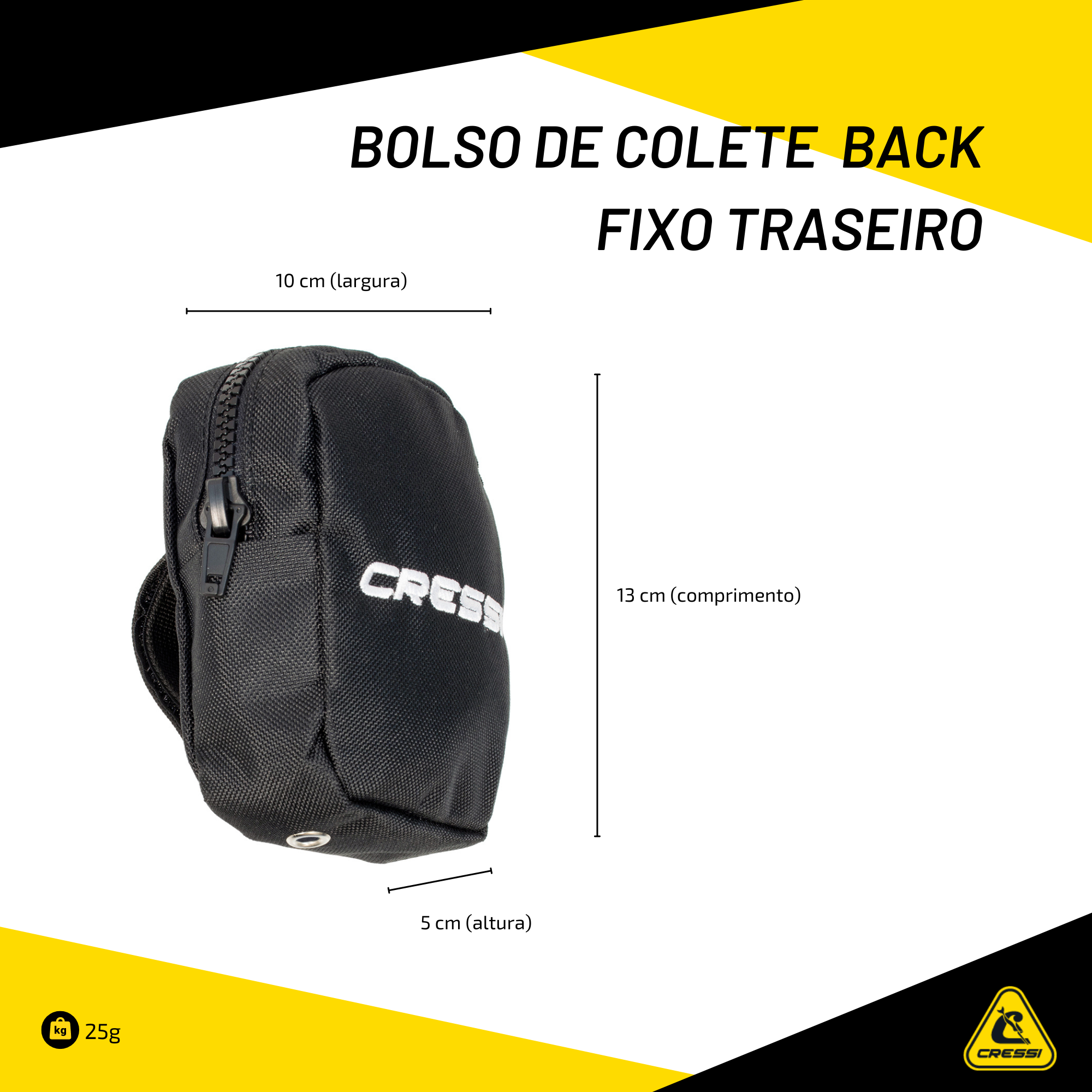 Bolso de Lastro Cressi Back Weight - UNIVERSAL TRAZEIRO