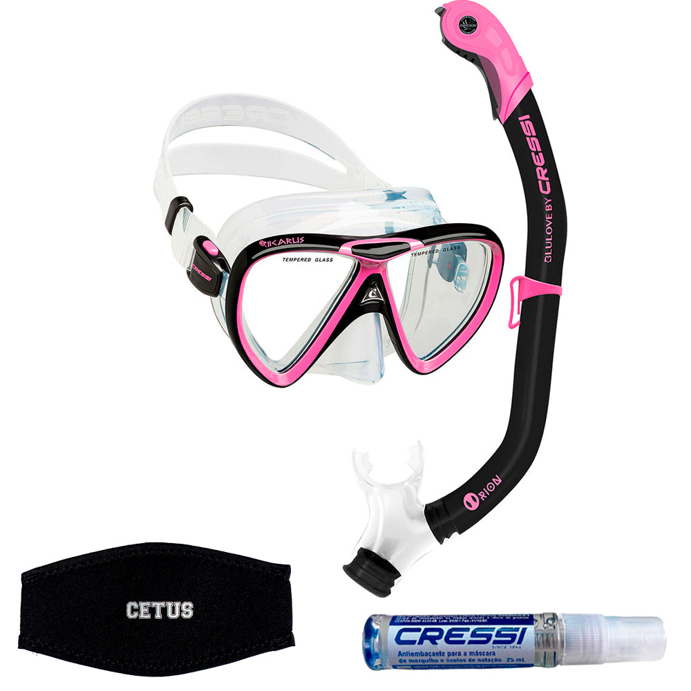 Kit Cressi Ikarus & Dry & Anti-Fog & Strap