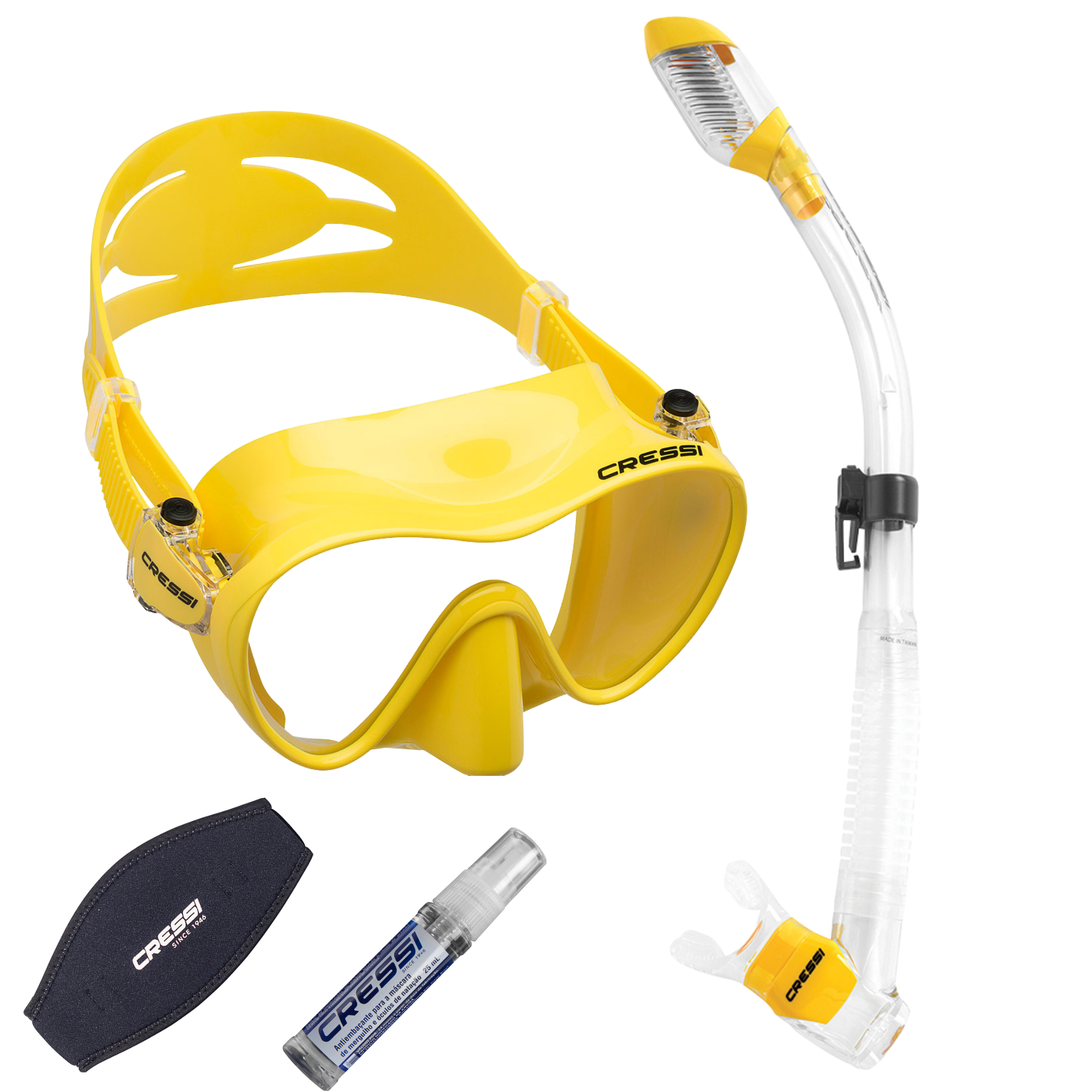 Kit Cressi Frameless & Dry & Anti-Fog & Strap