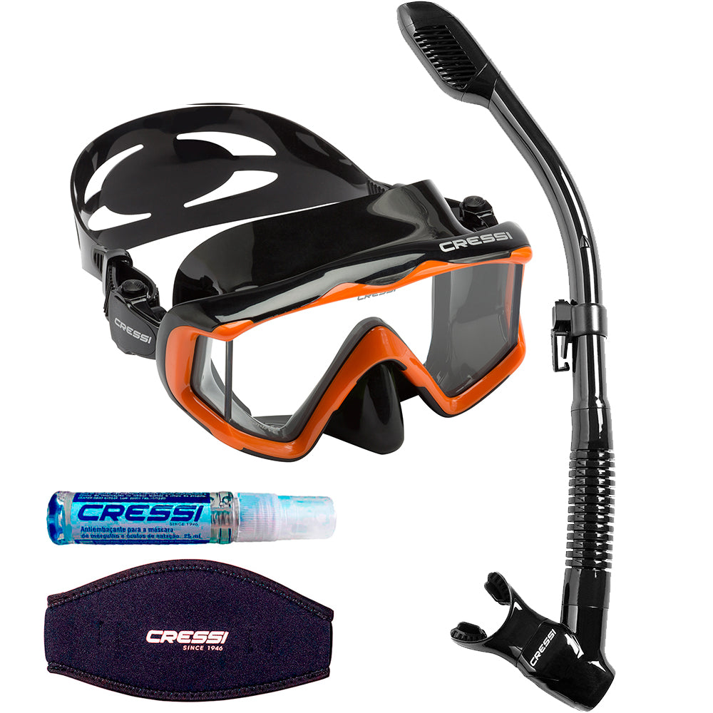 Kit Cressi Pano 3 & Dry & Anti-Fog & Strap