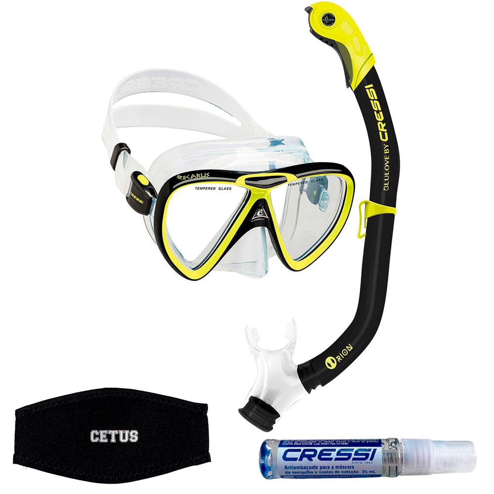 Kit Cressi Ikarus & Dry & Anti-Fog & Strap