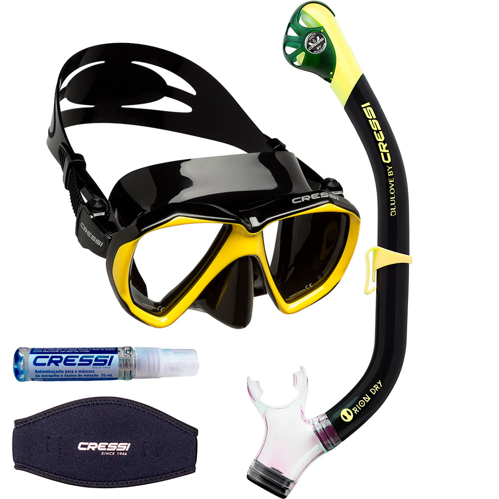 Kit Cressi Ranger & Dry & Anti-Fog & Strap