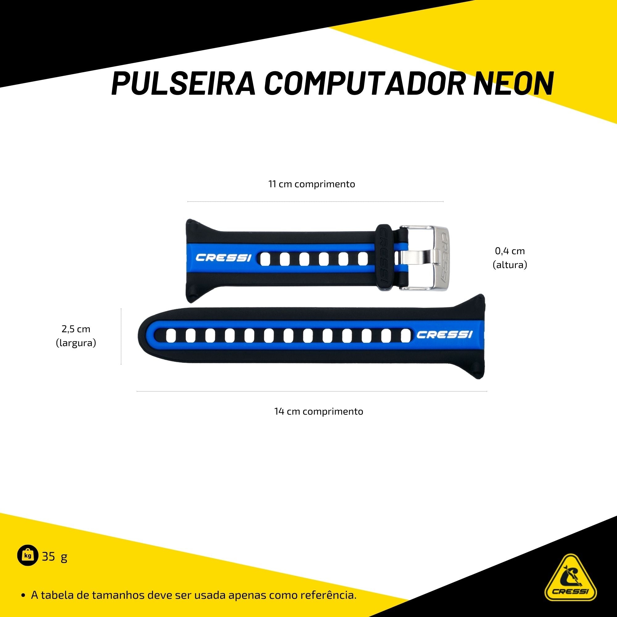 Pulseira Computador Cressi Neon