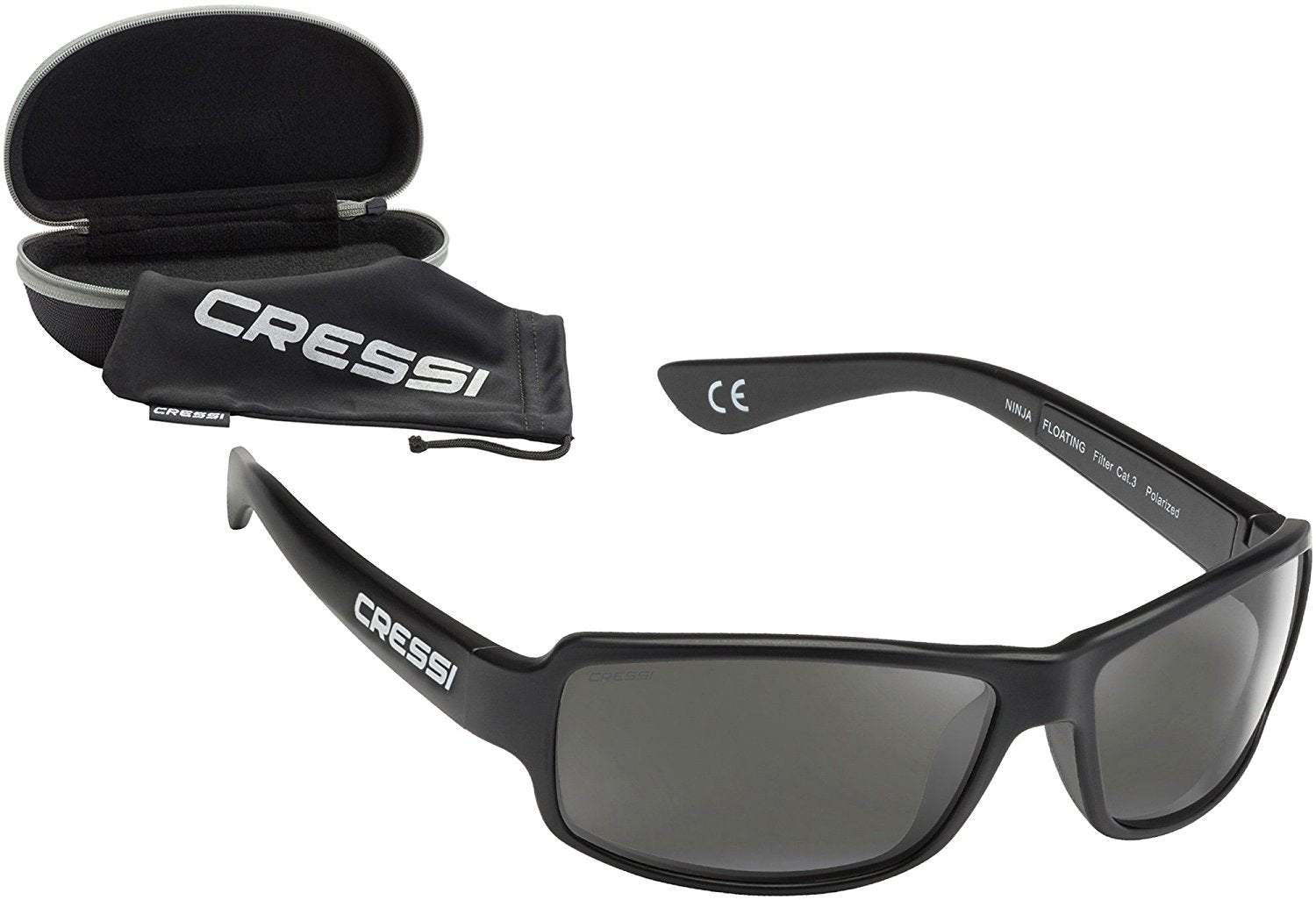 Óculos de Sol Cressi Ninja Floating Polarizado Black