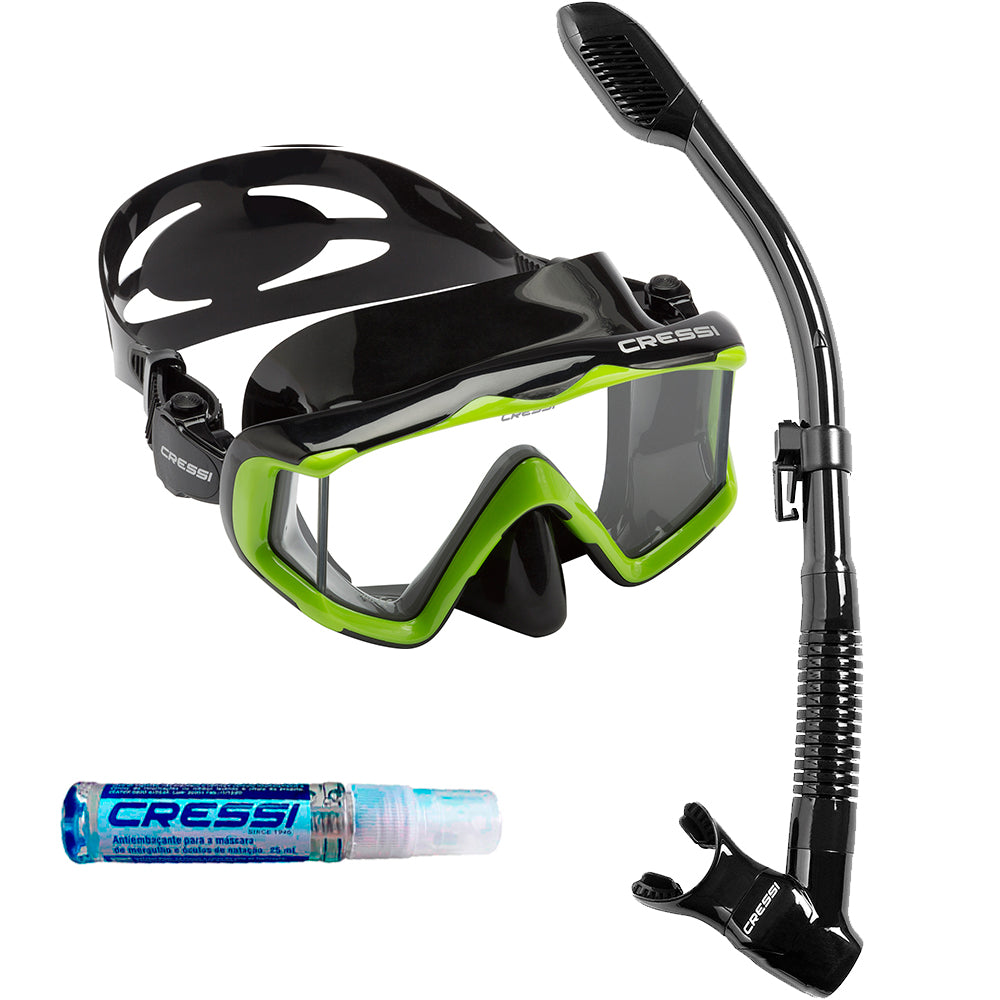 Kit Cressi Pano 3 & Dry & Anti-Fog