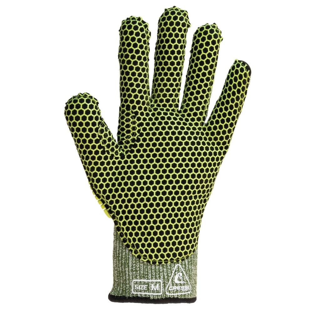 Luva Cressi Hex Grip Amarelo