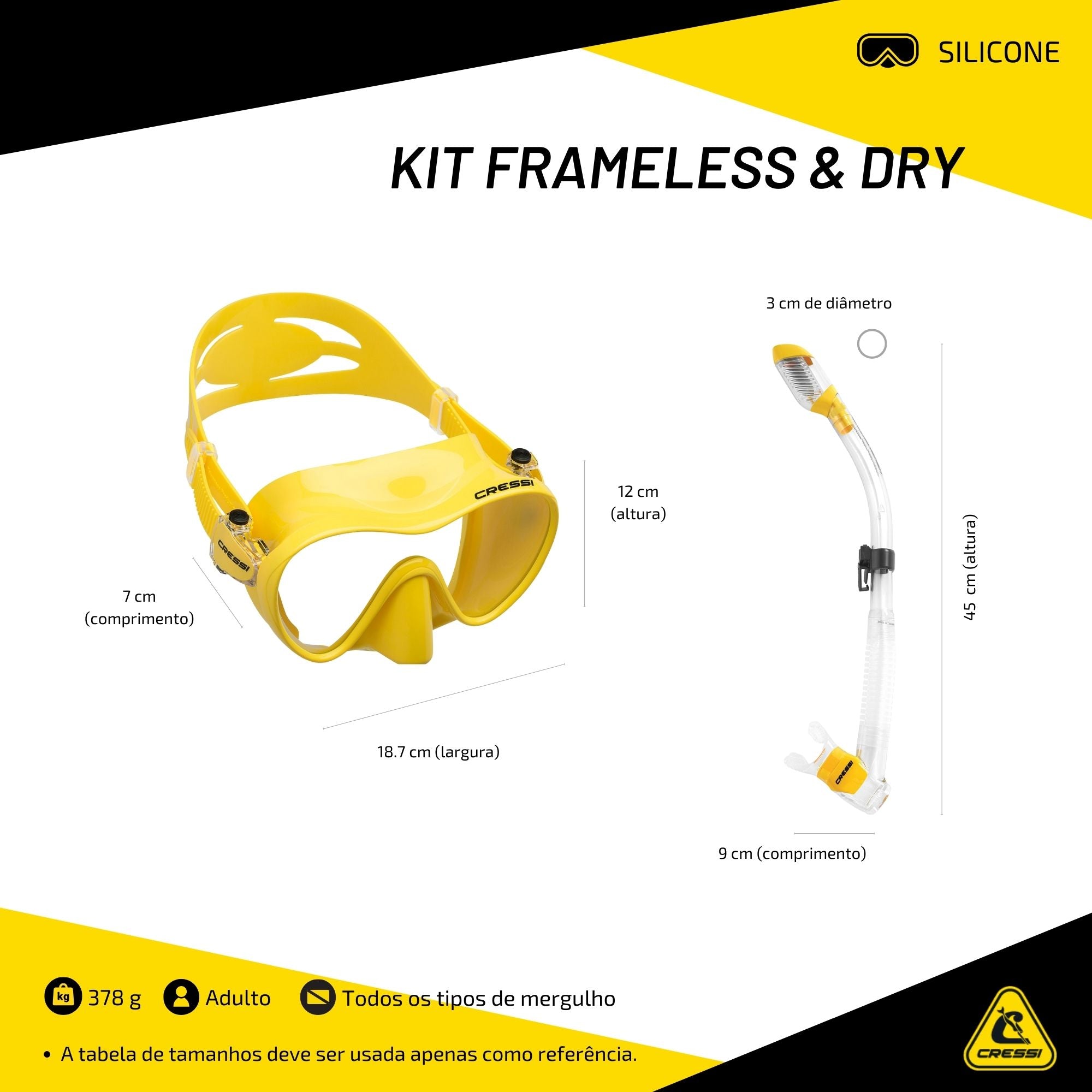 Kit Cressi Frameless & Dry