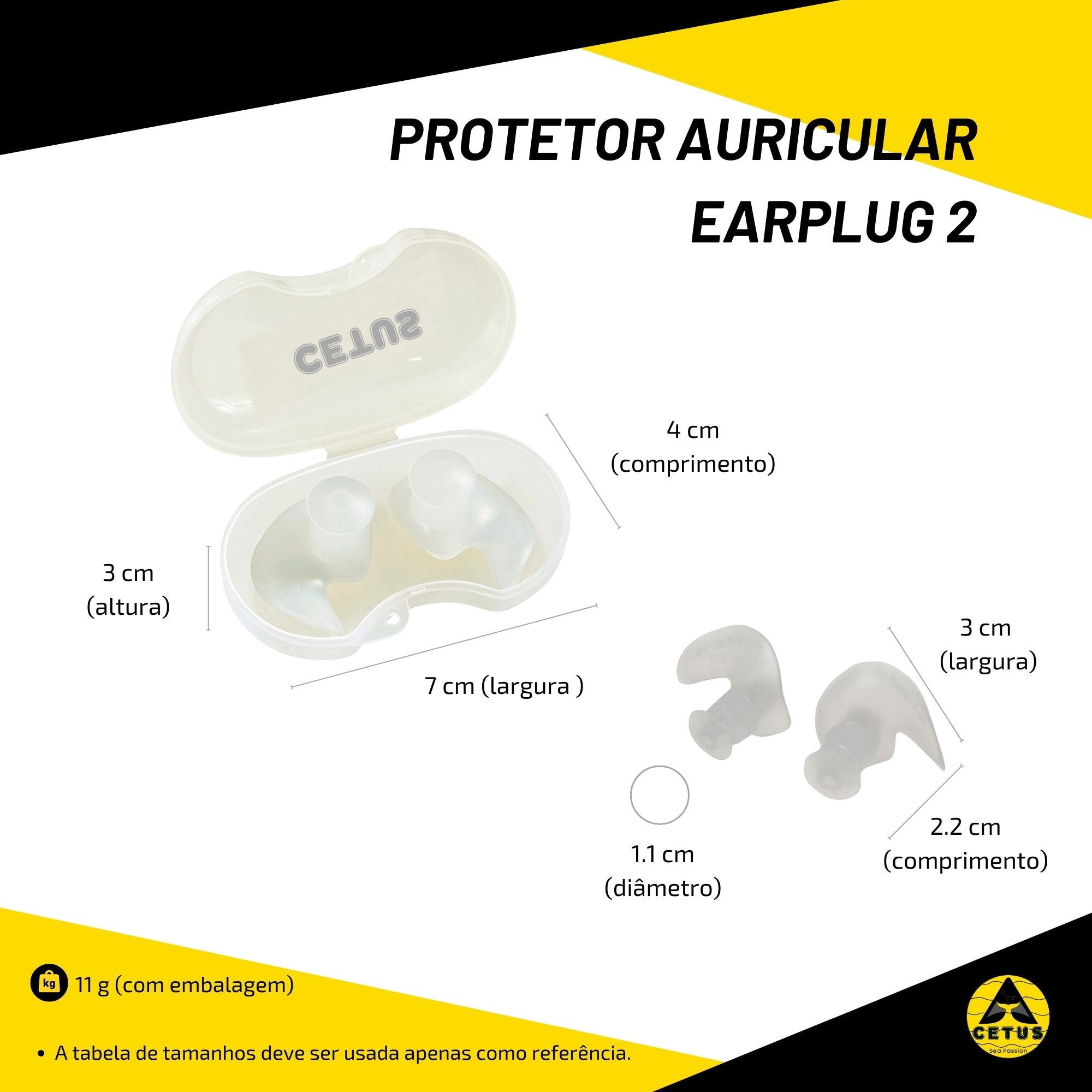 Protetor Auricular Cetus Earplug 2