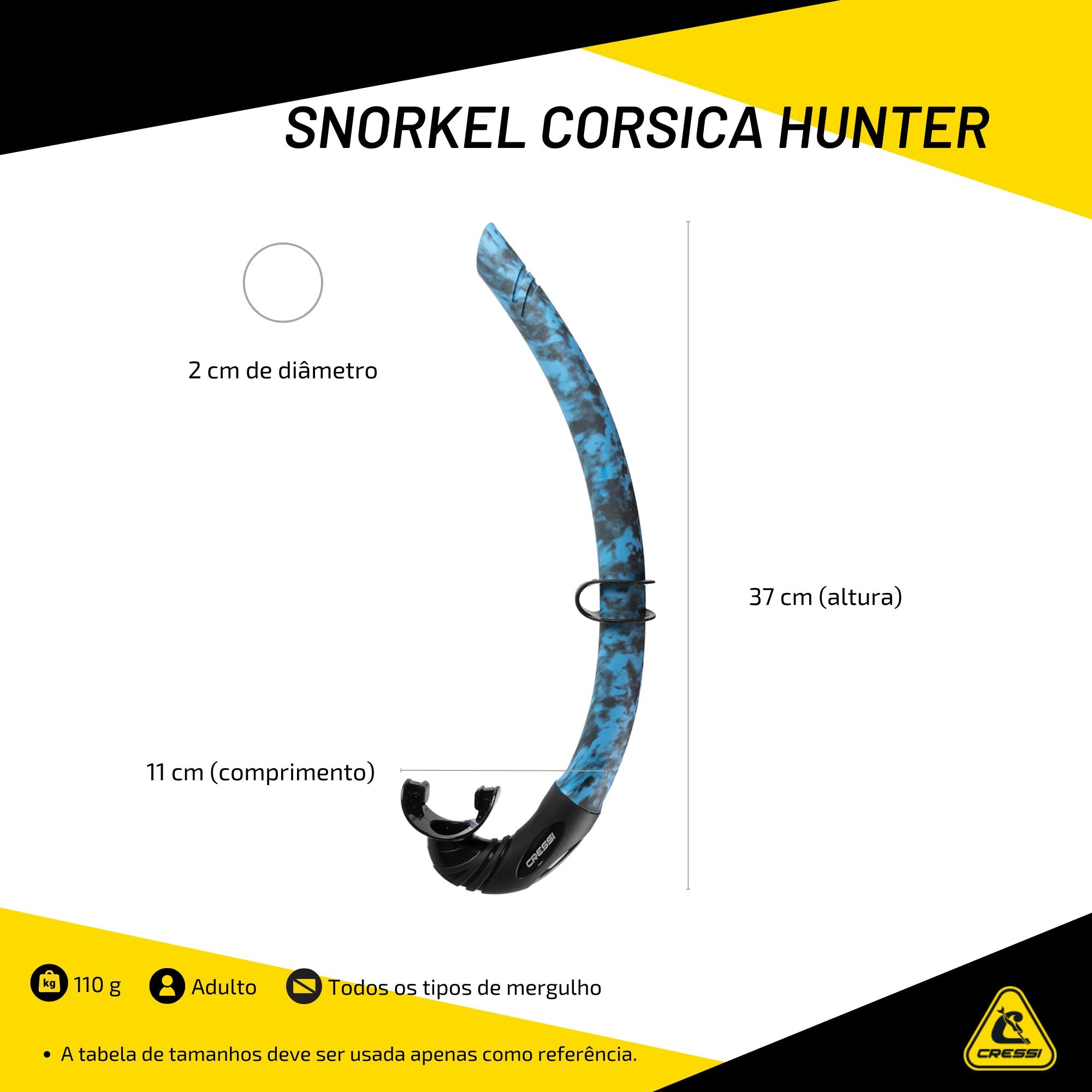 Snorkel Cressi Corsica Hunter