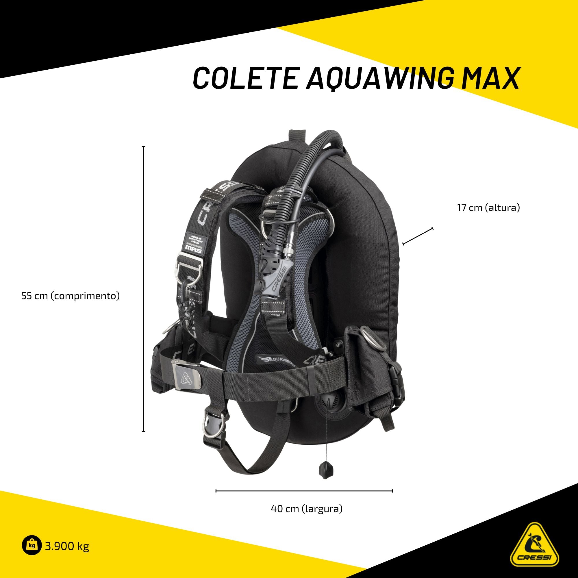 Colete Cressi Aquawing Max