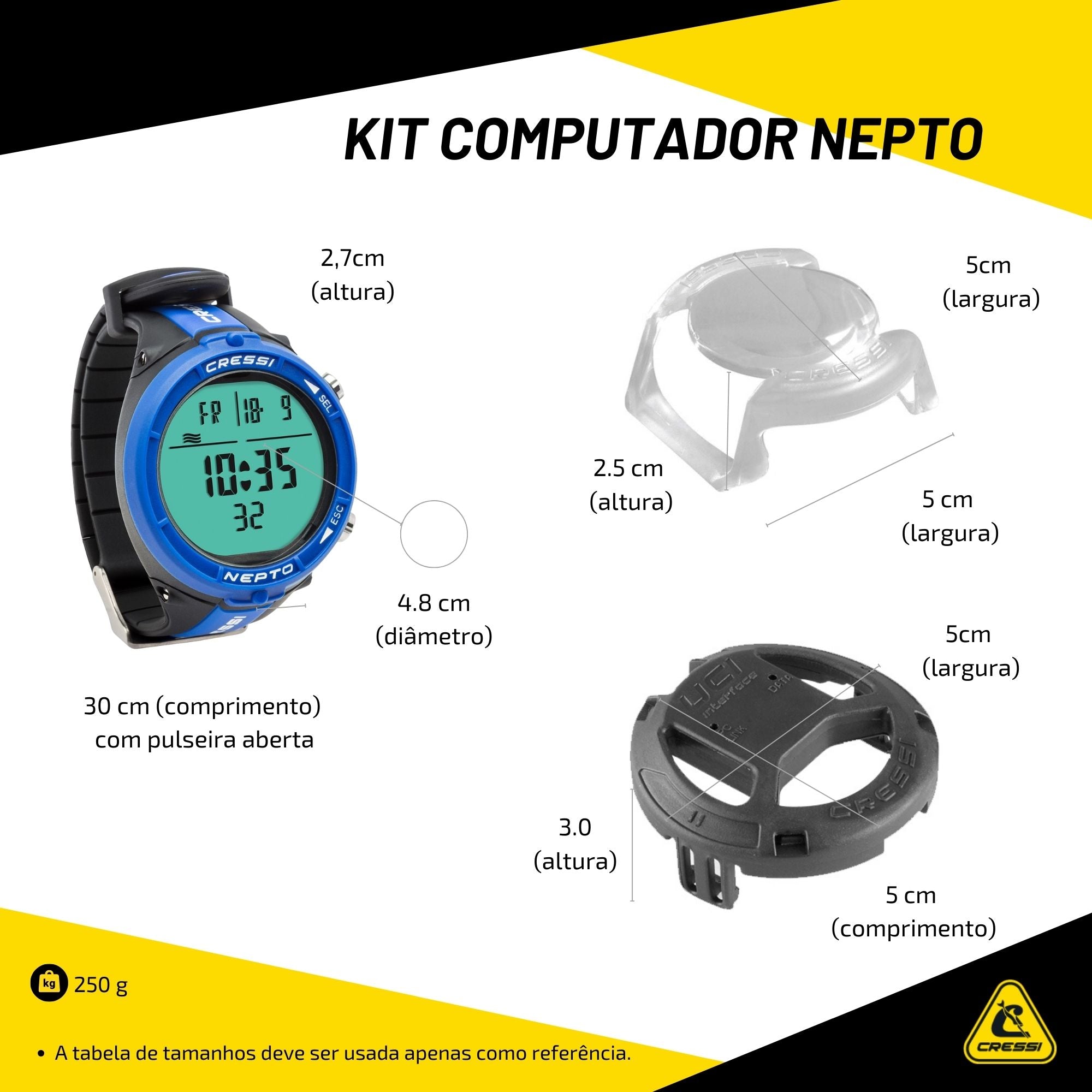 Kit Computador Cressi Nepto