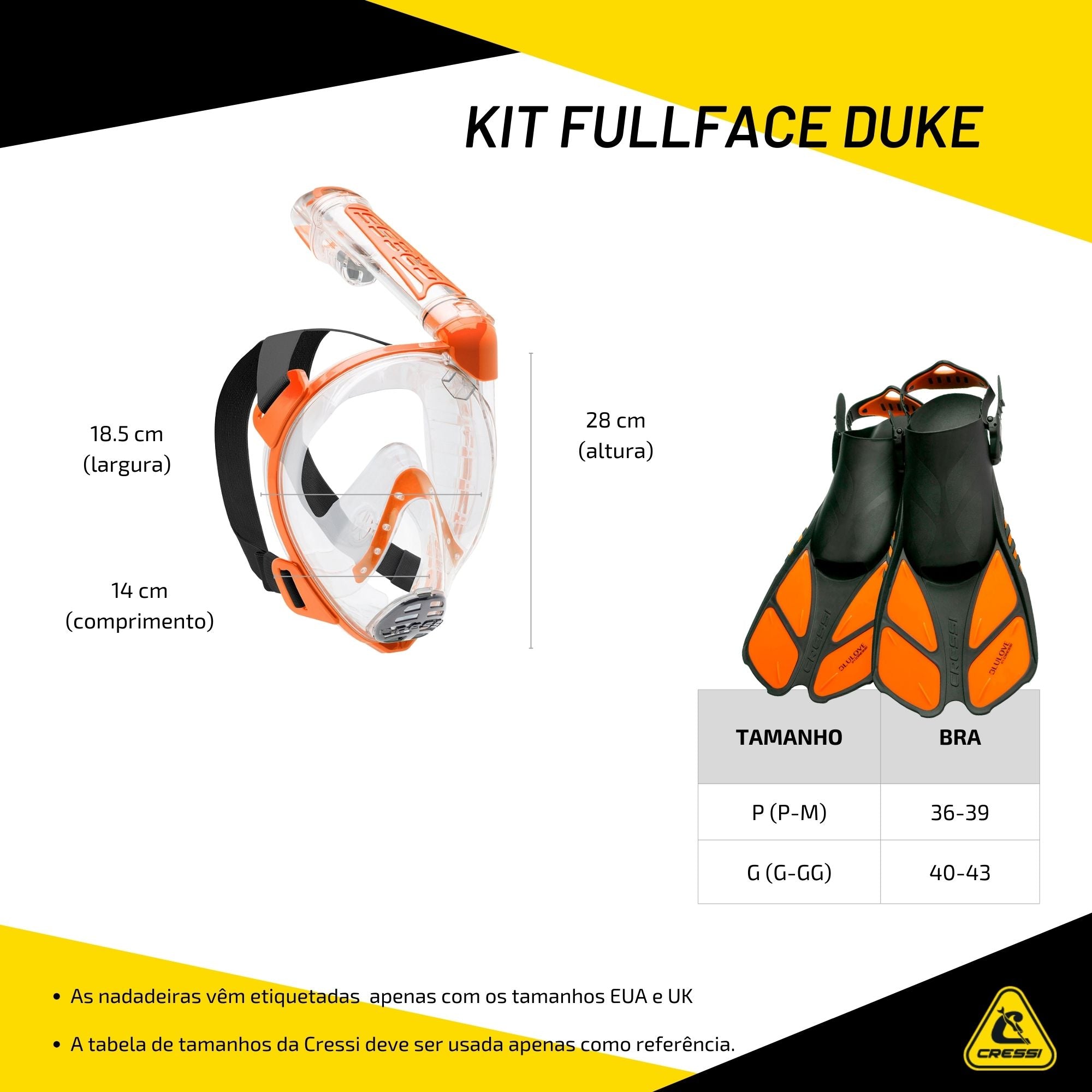 Kit Cressi Fullface Duke