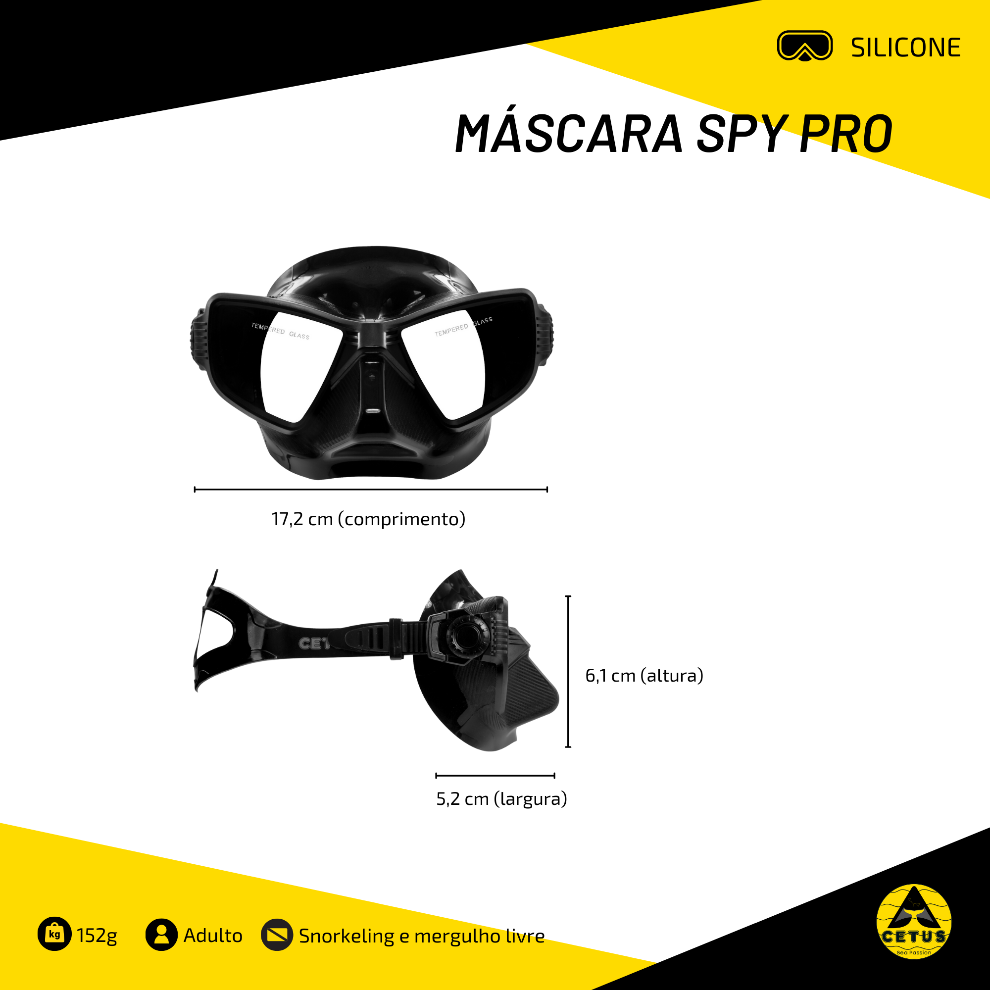 Máscara Cetus Spy Pro